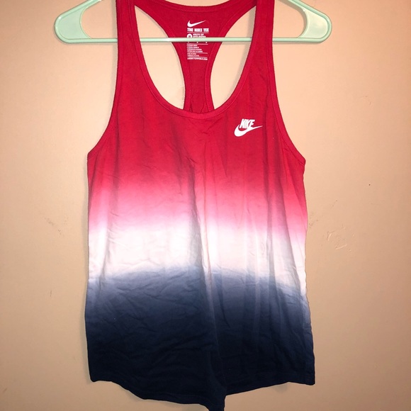 red white and blue nike outfit
